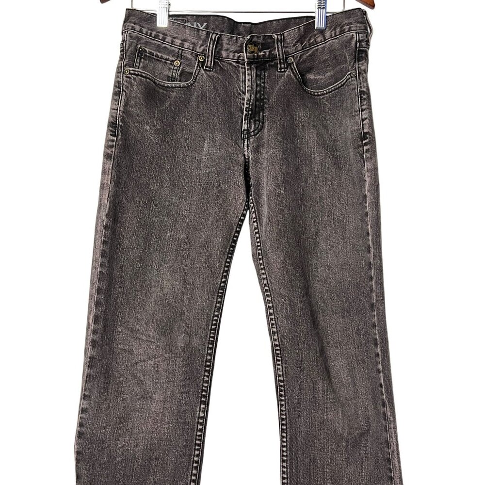 Bullhead Denim Dillon Men's 31Wx32L Skinny Fit Jeans Black Cotton Spandex Blend